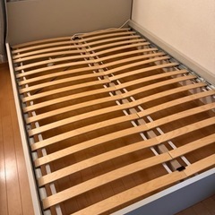 IKEA グルースケン ダブルベッド すのこベッドの画像