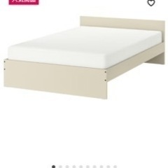 IKEA グルースケン ダブルベッド すのこベッドの画像