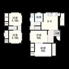 富士市中野４DK。ペット可。新規リフォーム済み