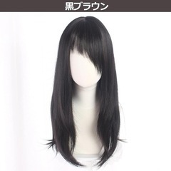 インマン　フルウィッグ wig レディースウィッグ ロング 黒　ブラウンの画像