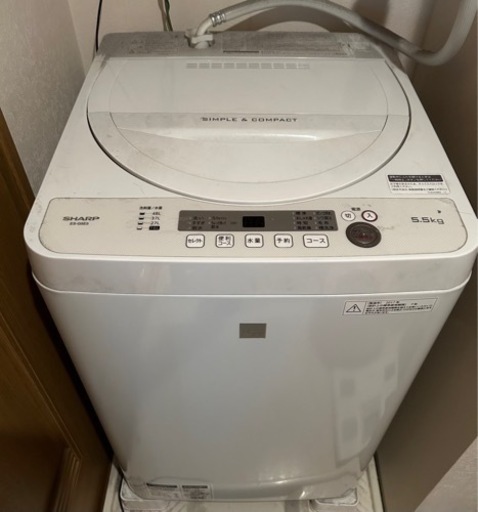 お取引決定　美品　SHARP 洗濯機5.5kg