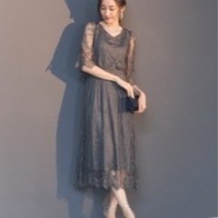 結婚式お呼ばれドレス　ドレス+