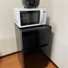 一人暮らし3点セット 電子レンジ 洗濯機 炊飯器 使用期間全て1年未満