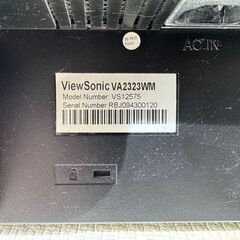 23インチLCDモニタ ViewSonic VA2323WMの画像