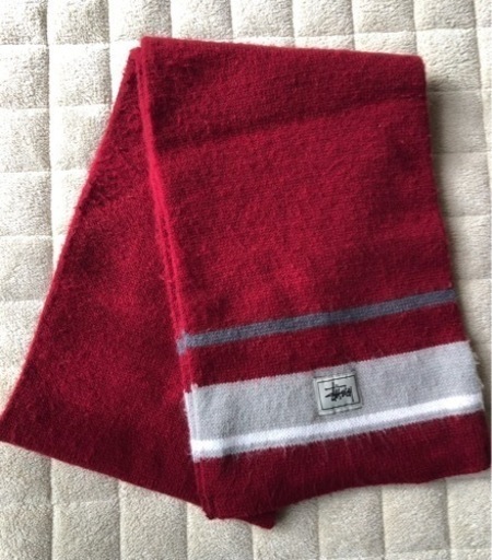 希少】90s ステューシー 紺タグ マフラー（made in USA）