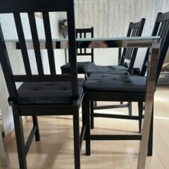 配送設置も対応[IKEA]ダイニングテーブル&チェア4脚set♪