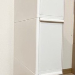 3段棚　縦長　引き出し　プラスチックの画像