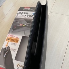 【未使用❗️】星光産業 車用USBスキマポケット　高品質本革調 の画像