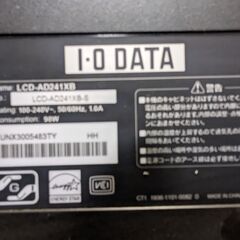 🔲液晶モニター🔲難あり🔲IODATA(アイ・オー・データ)LCD-AD241XB　24.1型WUXGA液晶ディスプレイ (ブラック)の画像