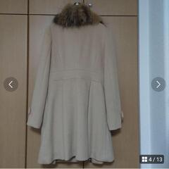 smork コート　ファー　ベージュの画像