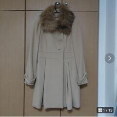 smork コート　ファー　ベージュ