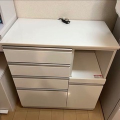 【掲載2/22まで】ニトリ　食器棚　レンジ台　キッチンカウンター...