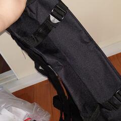 スヌーピー プレミアムストラップ付スクエアリュック 黒(未使用品)の画像