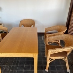 オシャレなダイニングテーブルセット　チェストと同時購入お勧めしま...