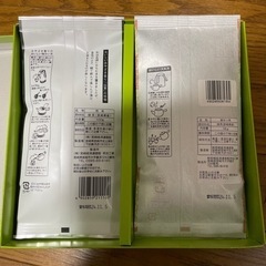 煎茶と釜炒り茶のセットの画像