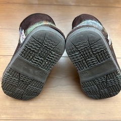 👞ムートンブーツ/ブラウンチェック16㎝の画像