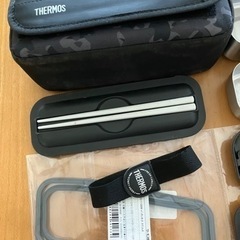 サーモス THERMOS  2段弁当 袋付き　替えのパッキン付き！の画像
