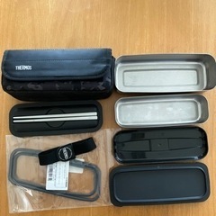 サーモス THERMOS  2段弁当、袋つき、パッキンつきの画像
