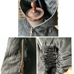 ブラックダウンコートSサイズの画像