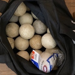 【お取引中】中古　野球軟式ボール24球(硬式テニスボール等おまけ付き)の画像