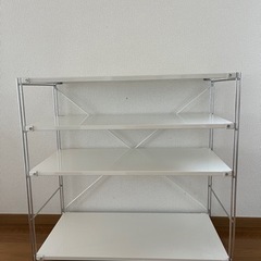 MUJI 無印良品 スチールユニットシェルフ・スチール棚セット・...