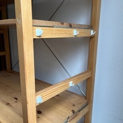 (お引き渡し決定) 無印　パイン材ユニットシェルフ　貰ってください。の画像
