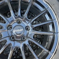 ホイール タイヤ レアマイスター　LM-S 18-7.5J +48 225-50-18 黒 CH-R アルファード ヴェゼル の画像