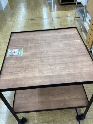 KB-50【新入荷　リサイクル品】オープンラック　作業台　黒×ナチュラル