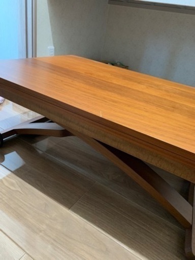 引き取り限定です。イタリア製　Calligaris カリガリス 昇降＆伸長 デザイナーズテーブル ウォールナット　木製