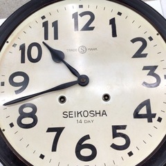 掛け時計　精工舎パリOH済み‼️ OH済完動美品〉精工舎 十寸金筋八角ゼンマイ振り子掛け時計