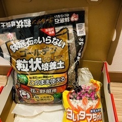 ★取引中★鉢底石のいらない粒状培養土と白いタマ