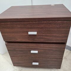 J4365　値下しました！　コンパクトドレッサー　キャスター付き　ブラウン　クリーニング済みの画像