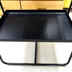 IKEA HATTASEN サイドテーブル シェルフユニット ブラック/黒 ラック 棚 コンパクト 家具 収納 札幌市 中央区 南12条の画像