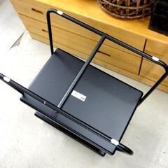 IKEA HATTASEN サイドテーブル シェルフユニット ブラック/黒 ラック 棚 コンパクト 家具 収納 札幌市 中央区 南12条の画像