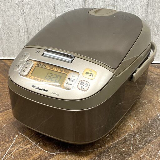 3/10 終 Panasonic/パナソニック IHジャー炊飯器 SR-HC101 炊飯容量1.0L 5.5合炊き ダイヤモンド銅釜 動作確認済 菊-