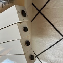 決まりました★ダイニングセット(椅子２脚)  白　の画像
