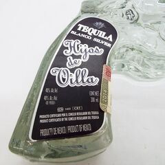 古酒 未開栓 テキーラ イホス・デ・ビジャ・ブランコ リボルバーボトル【ショットグラス付】 [200ml 40％]☆リサイクルマート宇部店☆の画像