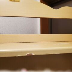 値下げ　イオンの学習机シリーズの本棚の画像