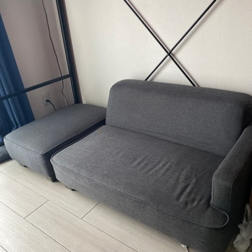 家具 ソファ 2人掛けソファー　クッション、カウチ付き