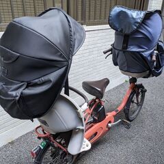 2019年モデル BE-ELFD03 20インチ 電動アシスト自転車 ギュット・クルーム + レインカバー付の画像