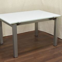 ヤ取終了6/28】≪yt1143ジ≫ Calligaris/カリガリス ガラス天板伸縮