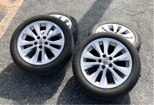 ヴェルファイア　アルファード　トヨタ純正　18インチ　アルミ　タイヤ付　車検に！