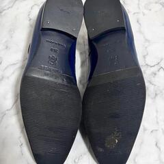 美品 Madras タッセルローファー 日本製 ネイビー 26cmの画像