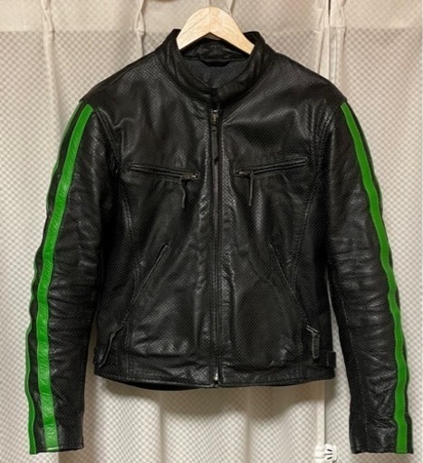 【値下げしました！】牛革 パンチングレザージャケット Mサイズ