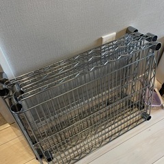 ルミナスラック　25mmタイプ　コの字パーツ&突っ張り棒　洗濯機・冷蔵庫用の画像