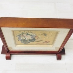 【中古品】CITIZEN シチズン 置き時計 額縁 昭和レトロ アンティーク 和風 時計 生活家具 生活用品の画像