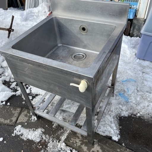 ☆激安☆ステンレス　1槽シンク　アジャスター部品なし