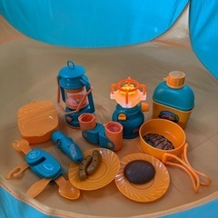 キャンプセット テント おままごと おもちゃの画像