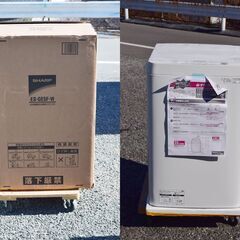 ★未使用★SHARP/シャープ 5.5kg 全自動洗濯機 風乾燥...