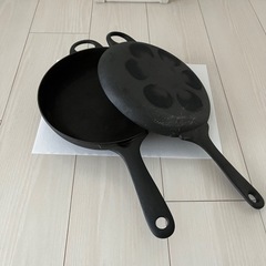 南部鉄器 盛栄堂 鉄のフライパン（ふた付き）